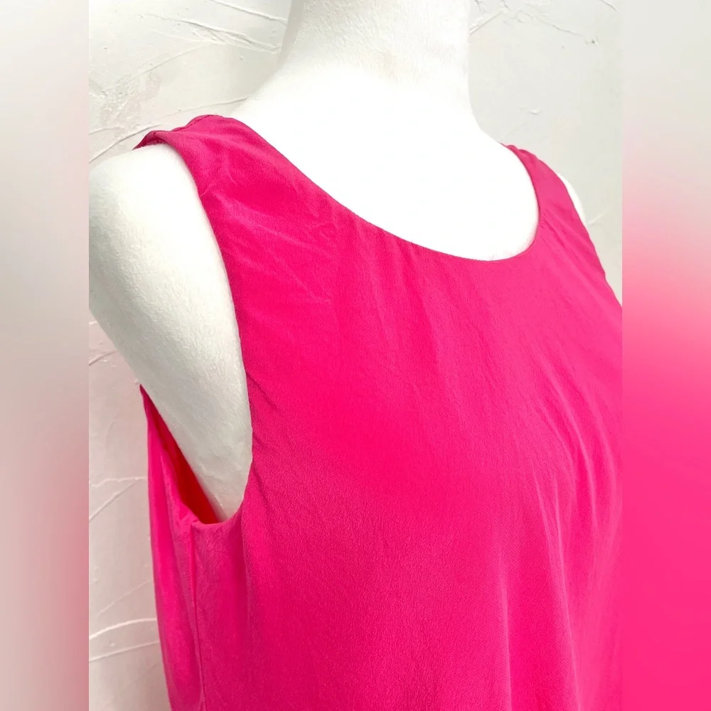 Trina Turk Sleeveless Silk Shirt - Picture 4 of 7